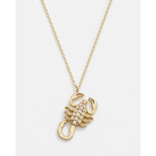 Meks Jewels 14 Ayar Altın Akrep Kolye