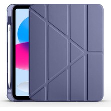 Ipad 11.nesil 11 Inç 2025 A16 Uyumlu Üçgen Katlanabilir Kalemlikli Yatay Dikey Standlı Akıllı Kılıf