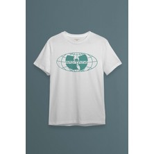 Beyaz T-Shirt Wu Tang Clan Pamuklu Y2K Rap Hip Hop New York Kısa Kollu Tişört