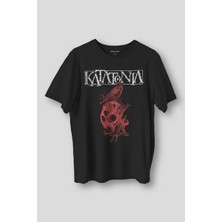 Katatonia Doom Metal Music Baskılı Siyah Regular Fit T-Shirt