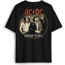 Oversize Tişört Ac/dc Angus Malcolm Young Hard Rock Ac Dc Gitar Guitar Unisex Tişört