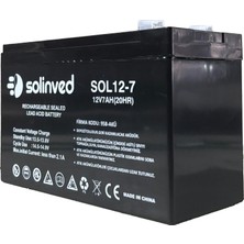 Solinved 12V 7AH Ups ve Alarm Aküsü