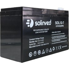 Solinved 12V 7AH Ups ve Alarm Aküsü