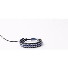 EQ Design Doğal Taş Şıklığı: Lapis Lazuli, Hematit ve Seramik Boncuk Bileklik – , El Yapımı, Ayarlanabilir