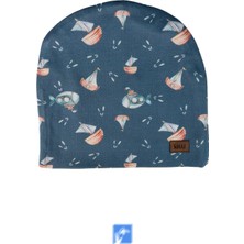 Kardelen Butik Denizli Cotton Çift Kat Çocuk  Penye Bere  ( 4-8 Yaş )