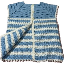 CraftLoom Tığ Işi Yakadan Roba Modelli Bebek Yeleği