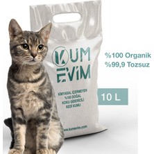 Kumevim Doğal Organik Naturel Bentonit Kedi Kumu 2X10 Lt - 8.5 kg