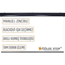 Gölge Stor En180cm Boy170cm Projeksiyon Perdesi Manuel Yeni Akıllı Kumaş 
Blackout-Işık Geçirmez 4K 8K HD