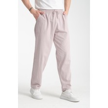 Mutlu City Erkek Ham Bez Lastikli Yüksek Bel Rahat Kalıp Pamuk Eşofman Alt Pantolon Alt Giyim 2188