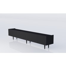 Enwood Mdf 6 Kapaklı Ahşap Ayaklı (120  cm  x 2 Adet) 240  cm  Tv Ünitesi