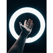 ENSİGA 18 Inç Ring Light Youtuber Makyaj Güzellik 5500K 48W Kuaför Kit Çantalı ve Kumandalı