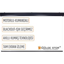 Gölge Stor En150cm Boy160cm Projeksiyon Perdesi Motorlu Yeni Akıllı Kumaş 
Blackout-Işık Geçirmez 4K 8K HD
