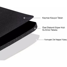 Gift Palace Sihirli Su Emici Banyo Paspası Kaymaz Tabanlı Abdest Paspası 3,5 mm 40 x 60 1 Adet