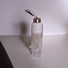 Panhera Kadife Kılıflı Borosilikat Cam Matara İçecek Şişesi 750 ml