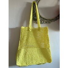 Simarikcraft el örgüsü oversize Plaj Çantası handmade