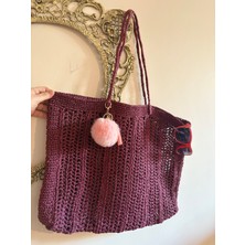 Simarikcraft el örgüsü Plaj Çantası handmade
