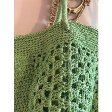 Simarikcraft el örgüsü Plaj Çantası handmade oversize