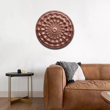 ARTSMARTİX Üçgen Geometrik Rölyef Tablo Duvar Bakır