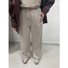 İkol Bol Paça Pantolon Krem