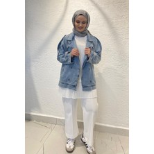 My Magazin Denim Kot Ceket Açık