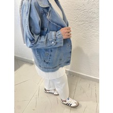 My Magazin Denim Kot Ceket Açık