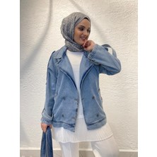 My Magazin Denim Kot Ceket Açık