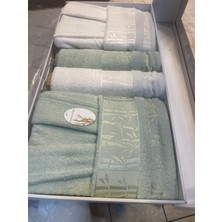 Cotton Paris Bambu Pamuklu  6 Parça Aile Bornoz Takımı Standart Beden