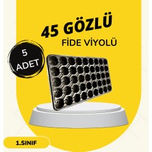 Karaoğlu Vakum Ambalaj Fidelik Viyol 5 Adet 45 Göz Fide Viyolü Fide Altlığı Tohum Yetiştirme Kabı