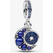 Poseidons Jewellery Işıltılı Ay Dönen Sallantılı Charm