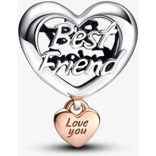 Poseidons Jewellery Seni Seviyorum En Iyi Arkadaşım Kalp Charm