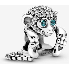 Poseidons Jewellery Pave Maymun Charm