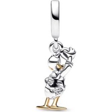 Poseidons Jewellery Dısney, 100. Yıldönümü Donald Duck Dangle Charm