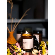 Noor Atelier Mimoza Kokulu Amber Kavanoz Mum