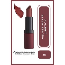 Golden Rose Velvet Matte Lipstick No: 16 Velvet - Mat Ruj - 8691190466169