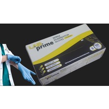 Lab Prime Nitril Eldiven Pudrasız Mavi Renk - 1 Koli 20 Paket