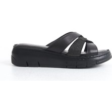 Tamdabu Ayakkabı Hakiki Deri Ortopedik Taban Kadın Terlik TMD202565