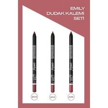 Emily Dudak Kalemi 3'lü Set NO:203-222-226
