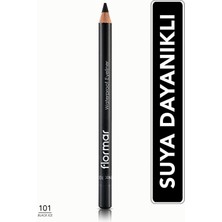 Mat Bitişli Suya Dayanıklı Göz Kalemi (Siyah) - Waterproof Eyeliner - 101 Black Ice - 8690604109012