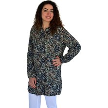 Kadın Kamufulaj Desen Viscon Gömlek BGL-ST04240