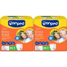 Canped Emici Külot Hasta Bezi M - Orta 18 Adet (2pk*9)