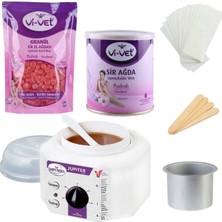 2 Yıl Garantili Kavanoz ve Boncuk Ağda Isıtan Makine Set 6 Parça Ürün Set