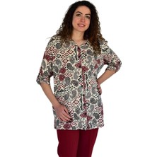 Kadın Büyük Beden Viskon Bluz BGL-ST04253