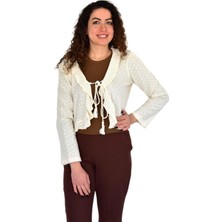 Kadın Yazlık Otantik File Bağcıklı Hırka BGL-ST04247