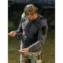 Outdoor Polar Erkek Kadın Unisex Kapşonlu Kombat Tactical Cepli Polar