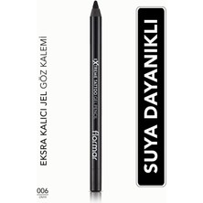 Flormar Suya Dayanıklı Jel Göz Kalemi (Siyah) - Extreme Tattoo Gel Pencil - 006 Onyx - 8682536028882