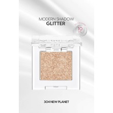 MISSHA Kalıcı, Topaklanma Yapmayan, Simli Tekli Far Modern Shadow Glitter (304 New Planet)