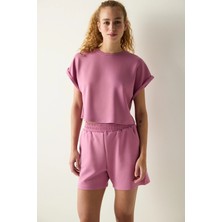 Penti Pembe Bisiklet Yaka Silky Touch Tişört