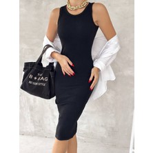 Centeno Halter Yaka Basic Uzun Elbise