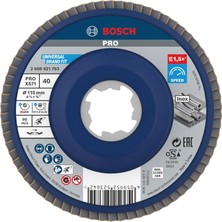 Professional Accessories 115 mm X-Lock Yelpaze Taşlama Diski Bfm Fibertra