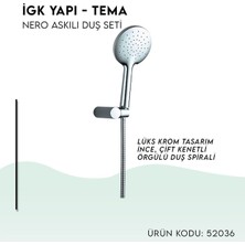 Tema Igk Yapı - Nero Askılı Duş Seti (52036)